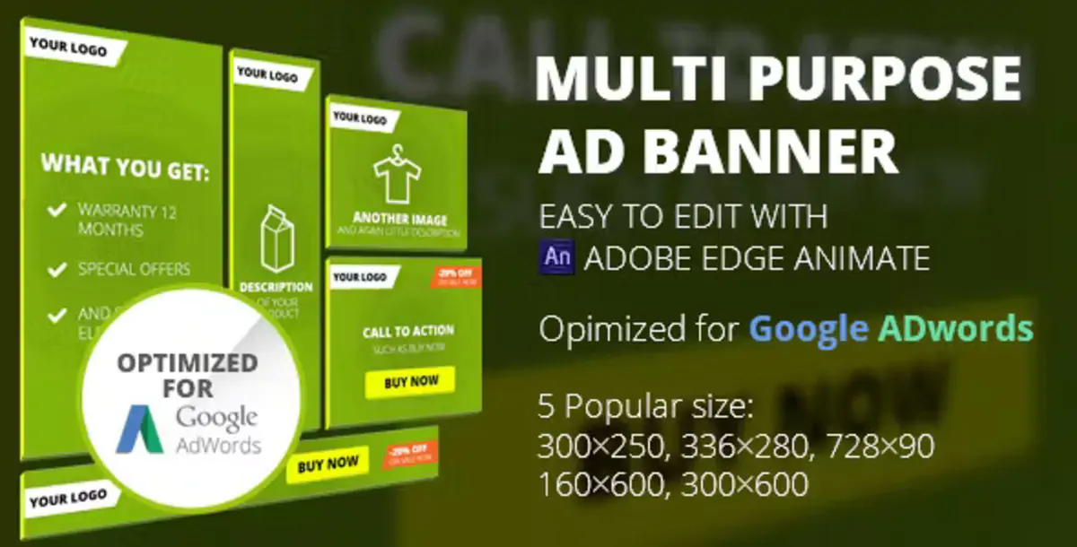 قوالب بانرات متحركة بتنسيق HTML5 | Edge Animate